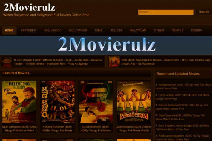 Get Latest Hindi Bollywood Movies And Web Series With 2movierulz